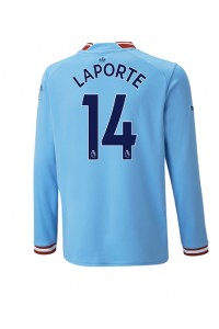 Manchester City Aymeric Laporte #14 Fotballdrakt Hjemme Klær 2022-23 Lange ermer